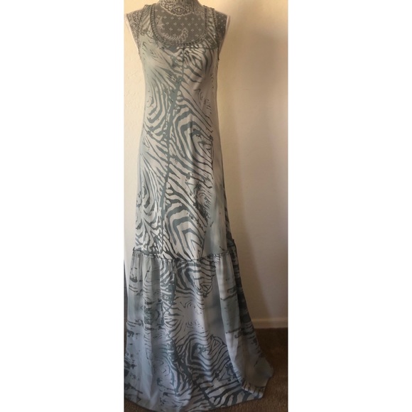 johnny was silk maxi dress